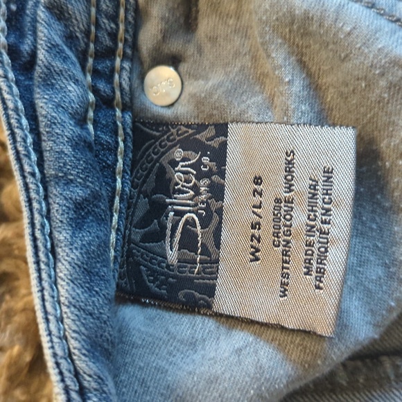 Silver Jeans Co Sam Boyfriend Size W25/L28 Jeans - Picture 6 of 8